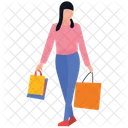 Shopping Madchen Freizeit Kauf Icon