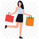 Shopping Madchen Freizeit Kauf Icon