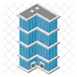 Shopping Mall Icon - Download in Isometric Style