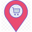 Shopping Market Location Destination Location Icône
