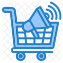 Shopping Cart Marketing Megaphone アイコン