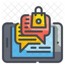 Shopping Message Chat Bot Icon