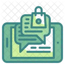 Shopping Message Chat Bot Icon