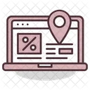Online Shopping Discount Shopping Address Icon