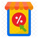 Shopping Online Smartphone Shop Icon