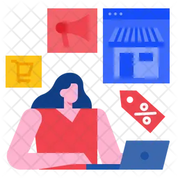 Shopping Online  Icon