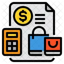 Shopping Payment Receipt  Icon