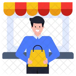 Shopping Person  Icon