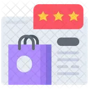Shopping Review Shopping Rating Shopping Feedback Icon