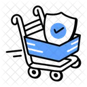 Shopping Security Shopping Trolley Shopping Cart Icon