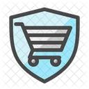 Shield Cart Security Icon