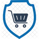Shopping Shield Ecommerce Protection Icon