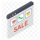 Sito Web Di Shopping Pagina Web Di Shopping Acquisti Online Icon