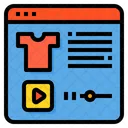 Streaming Shopping Video Player Icon