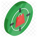 Shopping Target Shopping Goal Shopping Aim Icon