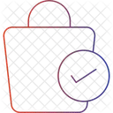 쇼핑 체크 표시  아이콘