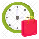 Shopping Bag Tote Spending Time Icon