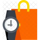 Shopping Time Shopping Bag Ecommerce Icon