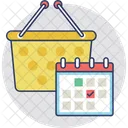 Shopping Time Schedule Icon