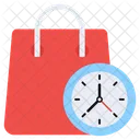 Shopping Time Purchasing Time Buying Time Icon