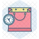 Shopping Time Bag Duration Icon