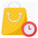 Shopping Time Clock Time Icon