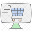 Shopping Trolley Lineal Color Icon Icon