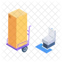 Shopping Trolley Cart Wheels Icon
