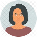 Short Hair Woman Avatar Icon