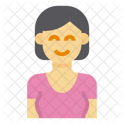 Short Hair Woman  Icon