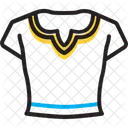 Short Sleves Crop Top Grament Icon