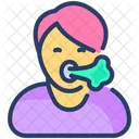Out Of Breath Shortness Asthma Icon