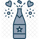 Shot Out Wedding Wine Bottle Icon