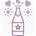 Shot Out Wedding Wine Bottle Icon