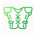American Football Shoulder Pads Uniform Icon