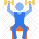 Shoulder Press Dumbbell Weightlifter Icon