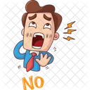 Shouting No  Icon