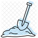 Shovel Color Shadow Thinline Icon Symbol