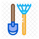 Shovel Rake Gardener Icon