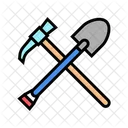 Shovel Pickax Color Icon