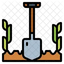 Shovel Firefighter Construction Icon