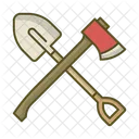 Shovel And Axe  Icon