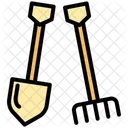 Shovel and pitchfork  Icon
