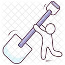 Spading Tools Gardening Equipment Construction Tool Icon