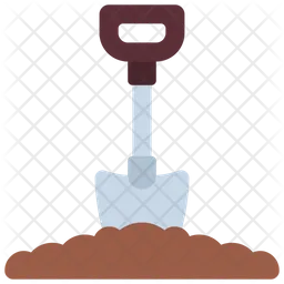 Shovel In Ground  Icon