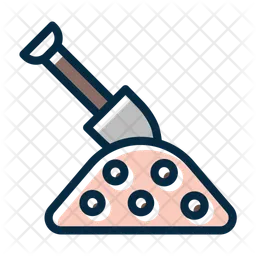 Shovel In Soil  Icon