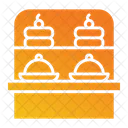 Show Case Cake Dessert Icon