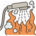 Shower Hot Water Icon