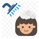 Shower Clean Hair Icon