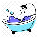 Bathtub Shower Tub Sanitary Tub 아이콘